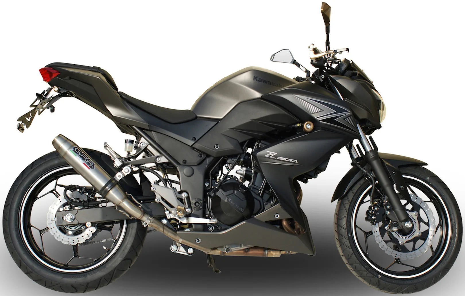Terminale Di Scarico Senza Omologazione Suono Deeptone Acciaio - Gpr Compatibile Con Kawasaki Z 300 (2014-2017)