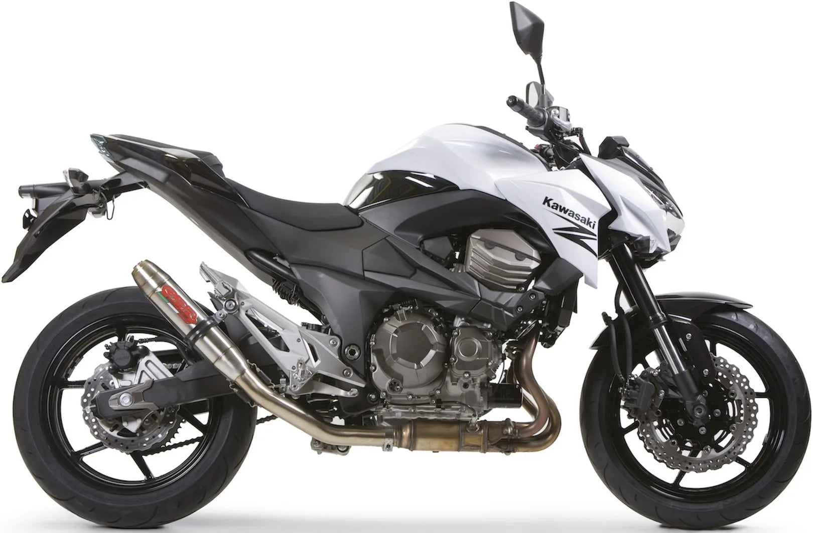 Terminale Di Scarico Con Omologazione Suono Deeptone Acciaio - Gpr Compatibile Con Kawasaki Z 800 (2013-2016)