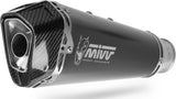 Non-Catalytic Exhaust Tip With Sound Certification Delta Race Steel Black Carbon - Mivv Compatible With Ducati Hypermotard 939 (2016-2018)