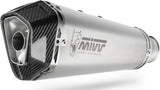 Catalytic Exhaust Tip With Sound Certification Delta Race Stainless Steel Carbon - Mivv Compatible With Kymco Ak 550 (2017-2020)