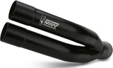 Terminale Di Scarico Con Omologazione Suono Double Gun Inox Nero - Mivv Compatibile Con Benelli Leoncino (2017-2024)