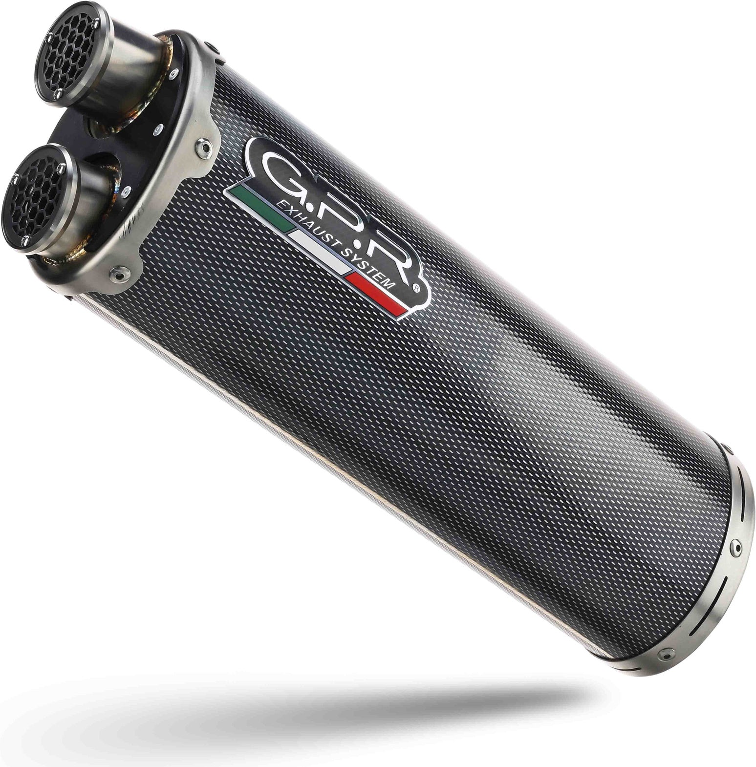 Exhaust Tip With Noise Certification Dual Carbon Look - Gpr Compatible With Voge Valico 525 Dsx (2023-2024)
