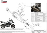 Terminale Di Scarico Con Omologazione Suono Delta Race Inox Carbonio - Mivv Compatibile Con Benelli Trk 502 (2017-2024)