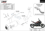 Terminale Di Scarico Con Omologazione Suono Mk3 Inox Nero - Mivv Compatibile Con Benelli 502 C (2019-2024)