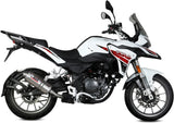 Terminale Di Scarico Con Omologazione Suono Oval Inox - Mivv Compatibile Con Benelli Trk 251 (2019-2024)