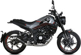 Impianto Di Scarico Completo Non Catalizzato E Senza Omologazione Suono X-M1 Inox Nero - Mivv Compatibile Con Benelli Leoncino 125 (2022-2024)