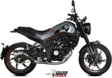 Impianto Di Scarico Completo Catalizzato E Con Omologazione Suono X-M1 Inox Nero - Mivv Compatibile Con Benelli Leoncino 125 (2022-2024)