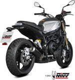 Terminale Di Scarico Con Omologazione Suono X-M1 Inox Nero - Mivv Compatibile Con Benelli Leoncino 800 (2022-2024)