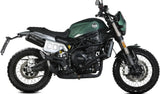 Terminale Di Scarico Con Omologazione Suono X-M1 Inox Nero - Mivv Compatibile Con Benelli Leoncino 800 Trail (2022-2024)