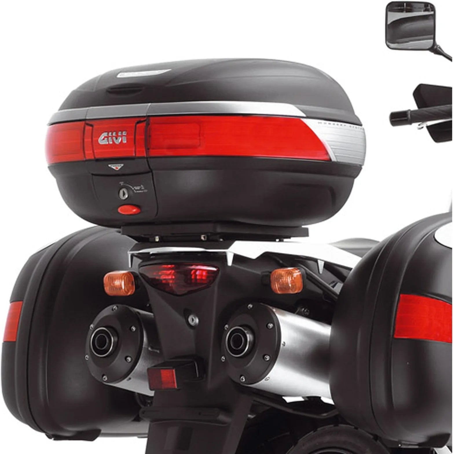 Bauletto Monokey Alluminio 47 Lt Plastica - Givi Compatibile Con Suzuki Dl 1000 V-Strom (2002-2011)