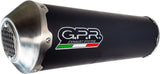 Complete Non-Catalytic Exhaust System With Sound Certification Evo4 Road Black Aluminium - Gpr Compatible With Suzuki Uh 125 Burgman (2002-2006)