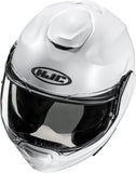 Casco Modulare Per Moto Hjc F100 Advanced Fiberglass Composite Bianco Perlato Taglia 07 S