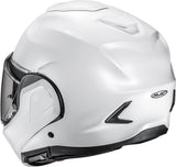 Casco Modulare Per Moto Hjc F100 Advanced Fiberglass Composite Bianco Perlato Taglia 09 L