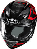 Casco Integrale Per Moto Hjc F71 Carbon Carbon Fiber Mc1 Nevio Taglia 09 L