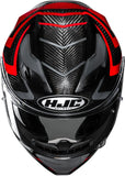 Casco Integrale Per Moto Hjc F71 Carbon Carbon Fiber Mc1 Nevio Taglia 06 Xs