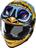 Casco Integrale Per Moto Hjc F71 Advanced Fiberglass Mc23 Monkey Dj Taglia 07 S