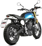 Terminale Di Scarico Con Omologazione Suono X-M1 Inox Nero - Mivv Compatibile Con Fantic Motor Caballero 700 (2024)