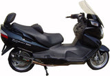 Impianto Di Scarico Completo Catalizzato E Con Omologazione Suono Furore Alluminio Nero - Gpr Compatibile Con Suzuki An 650 Burgman (2002-2012)