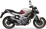 Terminale Di Scarico Con Omologazione Suono Furore Alluminio Nero - Gpr Compatibile Con Suzuki Gladius 650 (2008-2015)