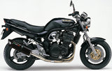 Terminale Di Scarico Con Omologazione Suono Furore Alluminio Nero - Gpr Compatibile Con Suzuki Gsf 400 Bandit (1991-1997)