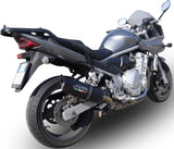 Terminale Di Scarico Con Omologazione Suono Furore Alluminio Nero - Gpr Compatibile Con Suzuki Gsf Bandit 650 - S (2007-2014)