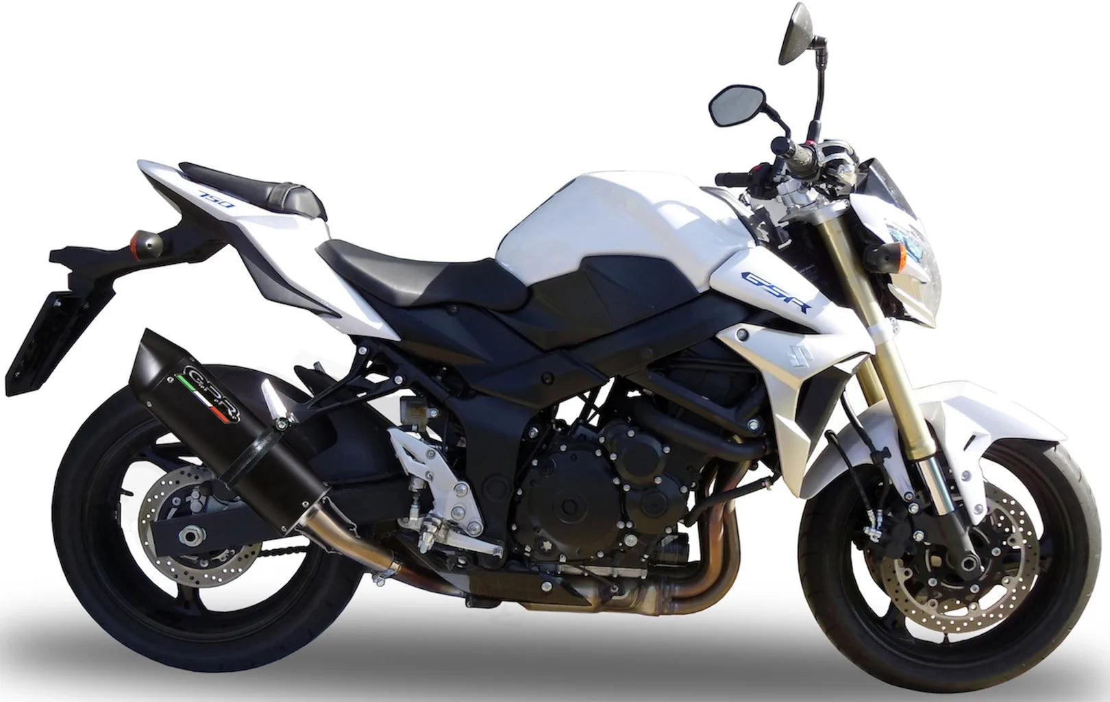 Terminale Di Scarico Con Omologazione Suono Furore Alluminio Nero - Gpr Compatibile Con Suzuki Gsr 750 (2011-2015)