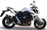 Terminale Di Scarico Con Omologazione Suono Furore Alluminio Nero - Gpr Compatibile Con Suzuki Gsr 750 (2011-2015)