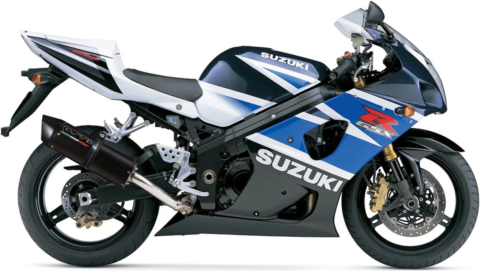 Terminale Di Scarico Con Omologazione Suono Furore Alluminio Nero - Gpr Compatibile Con Suzuki Gsx-R 1000 (2003-2004)