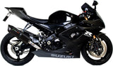 Terminale Di Scarico Con Omologazione Suono Furore Alluminio Nero - Gpr Compatibile Con Suzuki Gsx-R 1000 K5 (2005-2006)