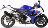 Doppio Terminale Di Scarico Con Omologazione Suono Furore Alluminio Nero - Gpr Compatibile Con Suzuki Gsx-R 1000 K7 (2007-2008)