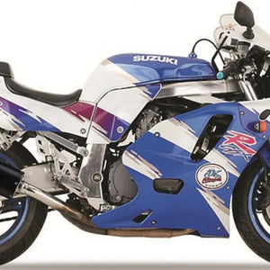 Terminale Di Scarico Con Omologazione Suono Furore Alluminio Nero - Gpr Compatibile Con Suzuki Gsx-R 750 (1992-1995)