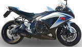 Terminale Di Scarico Senza Omologazione Suono Furore Alluminio Nero - Gpr Compatibile Con Suzuki Gsx-R 750 K6 (2006-2007)