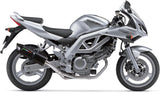 Exhaust Tip With Noise Certification Furore Aluminium Black - Gpr Compatible With Suzuki Sv 650 - S (1999-2002)
