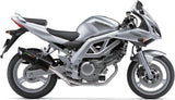 Terminale Di Scarico Con Omologazione Suono Furore Alluminio Nero - Gpr Compatibile Con Suzuki Sv 650 - S (2003-2010)