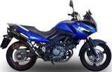 Terminale Di Scarico Con Omologazione Suono Furore Alluminio Nero - Gpr Compatibile Con Suzuki V-Strom Dl 650 (2004-2011)