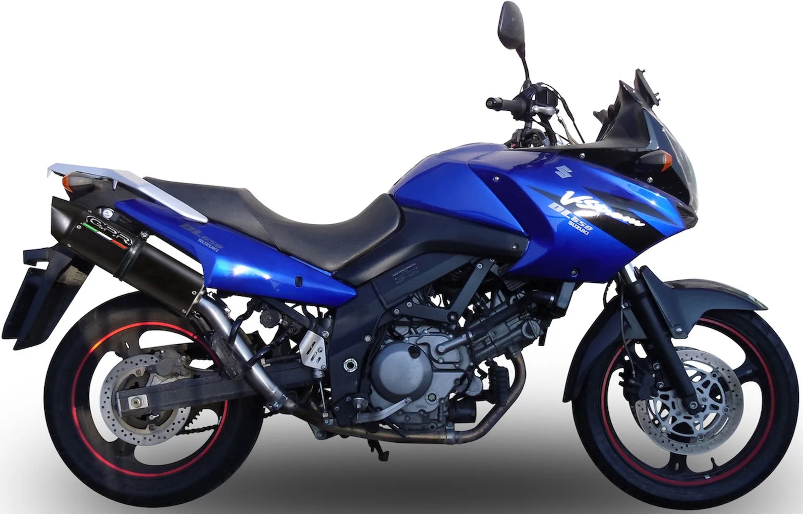 Terminale Di Scarico Catalizzato E Con Omologazione Suono Furore Alluminio Nero - Gpr Compatibile Con Suzuki V-Strom Dl 650 (2004-2011)
