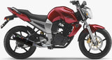 Impianto Di Scarico Completo Non Catalizzato E Con Omologazione Suono Furore Alluminio Nero - Gpr Compatibile Con Yamaha Fz-16 Byson 160 (2010)