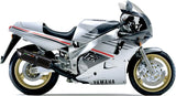 Terminale Di Scarico Con Omologazione Suono Furore Alluminio Nero - Gpr Compatibile Con Yamaha Fzr 1000 Ex-Up (1989-1990)