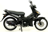 Impianto Di Scarico Completo Non Catalizzato E Con Omologazione Suono Furore Alluminio Nero - Gpr Compatibile Con Yamaha T135 Spark Lc4V (2005-2012)