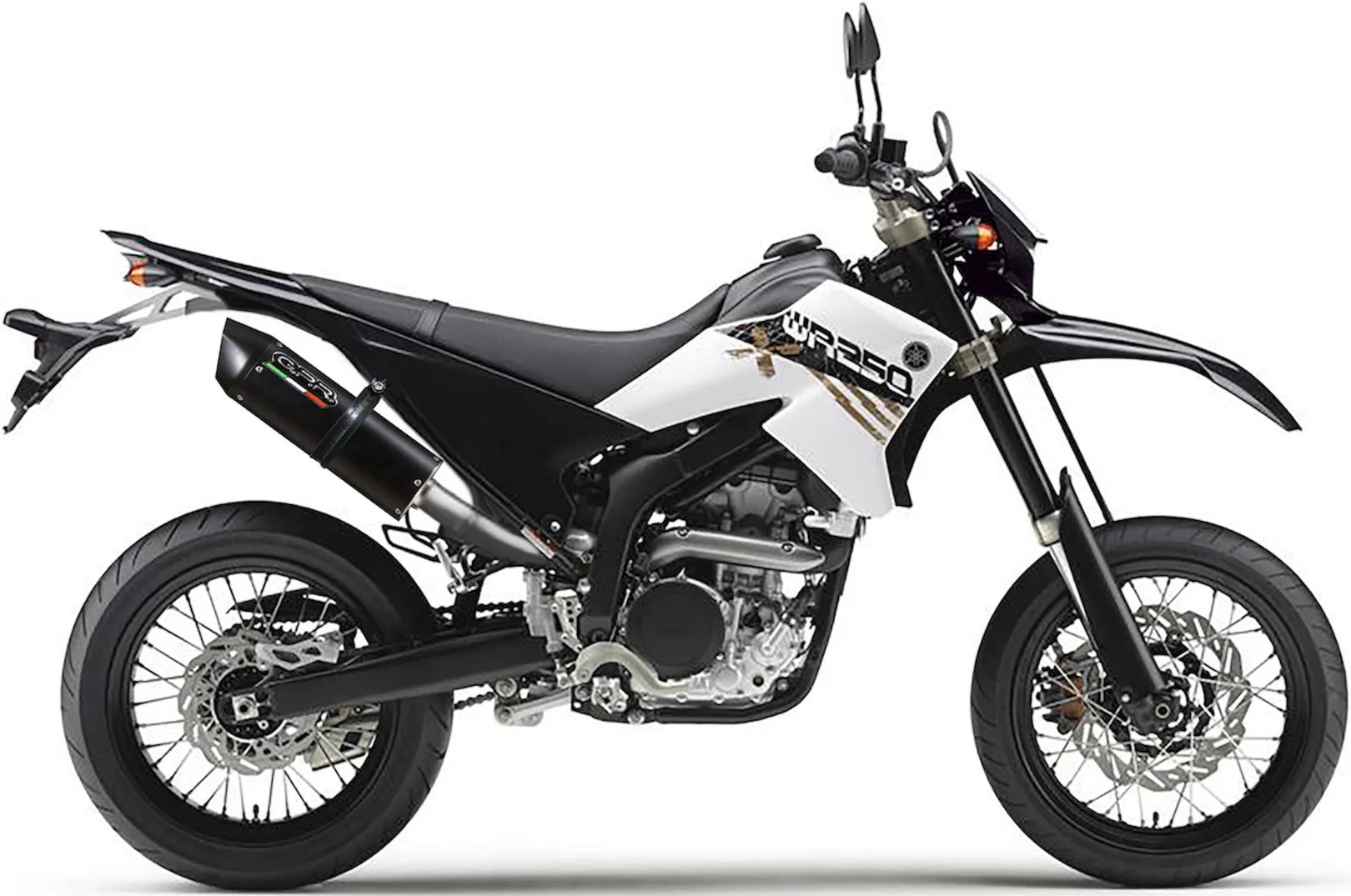 Terminale Di Scarico Con Omologazione Suono Furore Alluminio Nero - Gpr Compatibile Con Yamaha Wr 250 X - R Ie (2007-2019)