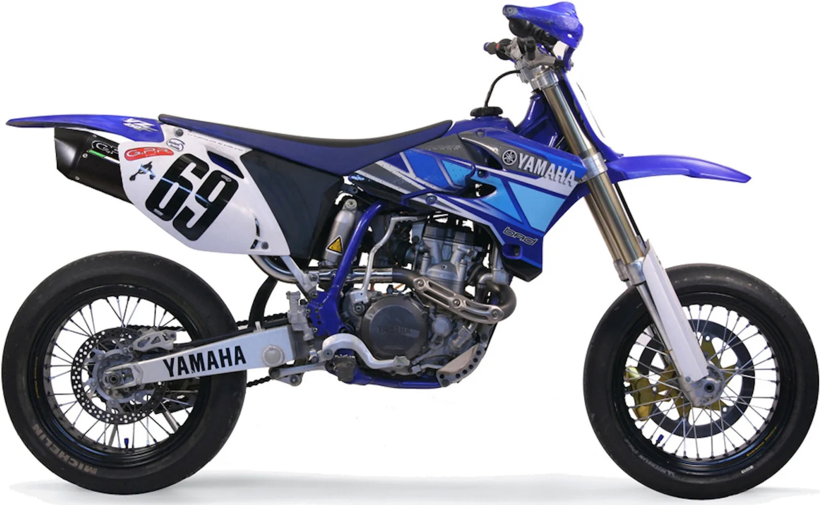 Terminale Di Scarico Con Omologazione Suono Furore Alluminio Nero - Gpr Compatibile Con Yamaha Wr 450 F (2007-2011)