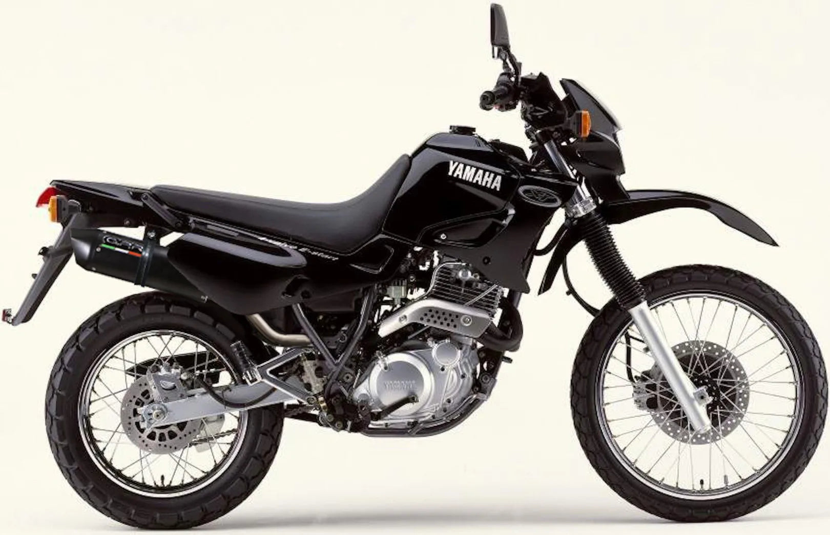 Terminale Di Scarico Con Omologazione Suono Furore Alluminio Nero - Gpr Compatibile Con Yamaha Xt 600 - E - K (1985-2002)