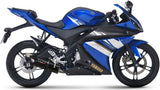 Complete Catalytic Exhaust System With Sound Certification Furore Aluminium Black - Gpr Compatible With Yamaha Yzf-R 125 Ie (2014-2016)