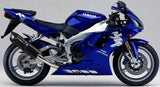 Terminale Di Scarico Con Omologazione Suono Furore Alluminio Nero - Gpr Compatibile Con Yamaha Yzf 1000 R1 (1998-2001)