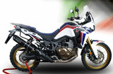 Terminale Di Scarico Con Omologazione Suono Furore Alluminio Nero - Gpr Compatibile Con Honda Crf 1000 L Africa Twin (2015-2017)