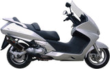 Terminale Di Scarico Con Omologazione Suono Furore Alluminio Nero - Gpr Compatibile Con Honda Silver Wing 600 Ie - Sw-T (2007-2016)
