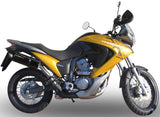 Terminale Di Scarico Con Omologazione Suono Furore Alluminio Nero - Gpr Compatibile Con Honda Transalp Xl 700 V (2007-2014)