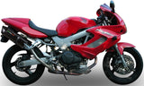 Doppio Terminale Di Scarico Con Omologazione Suono Furore Alluminio Nero - Gpr Compatibile Con Honda Vtr 1000 Sp-2 Rc51 (2002-2006)