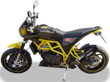 Terminale Di Scarico Con Omologazione Suono Furore Alluminio Nero - Gpr Compatibile Con Husqvarna Nuda 900 - R (2012-2013)