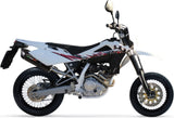 Terminale Di Scarico Con Omologazione Suono Furore Alluminio Nero - Gpr Compatibile Con Husqvarna Smr 125 4T (2011-2013)
